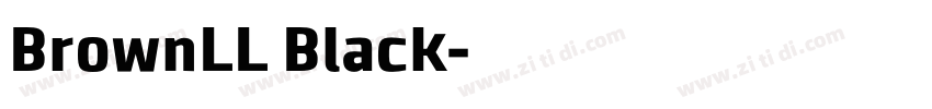 BrownLL Black字体转换